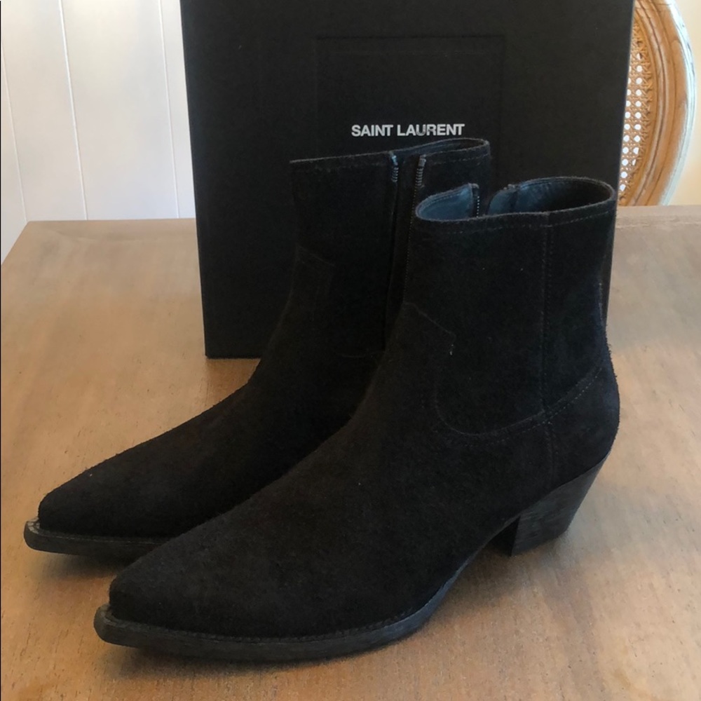 BRAND NEW Saint Laurent stacked heel Chelsea boot